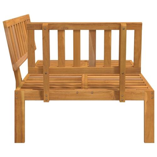 Hjørnemodul til pallesofa massivt akacietræ