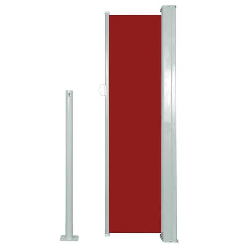 Sammenrullelig sidemarkise 120 x 300 cm rød