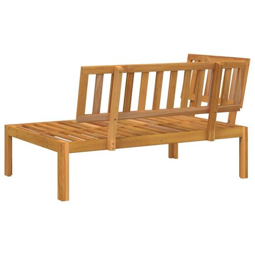 Hjørnemodul til pallesofa massivt akacietræ