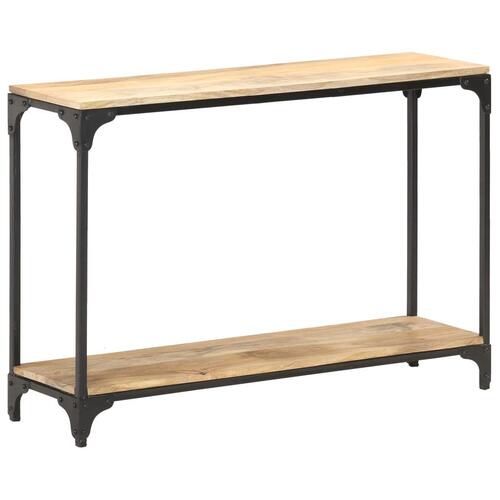 Konsolbord 110x30x75 cm massivt mangotræ