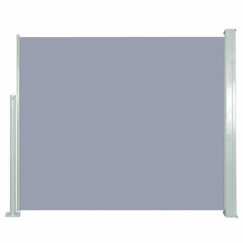 Sammenrullelig sidemarkise 120x300 cm grå