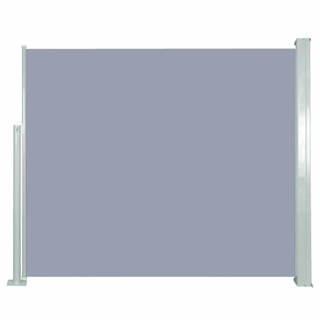 Sammenrullelig sidemarkise 120x300 cm grå