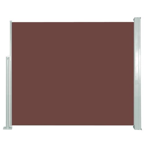 Sammenrullelig sidemarkise 120x300 cm brun