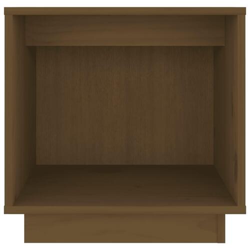 Sengeborde 2 stk. 40x30x40 cm massivt fyrretræ gyldenbrun