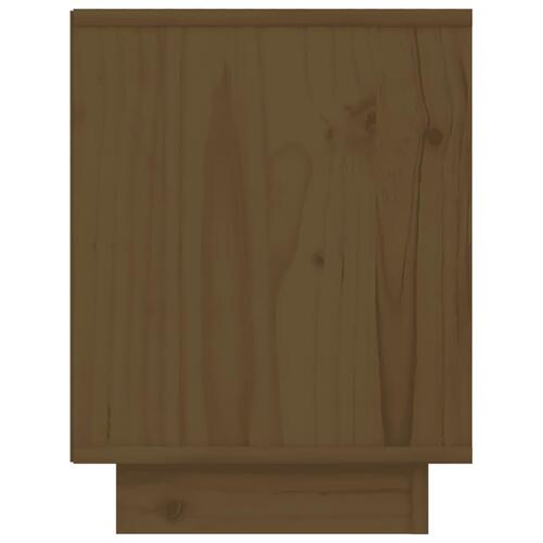Sengeborde 2 stk. 40x30x40 cm massivt fyrretræ gyldenbrun