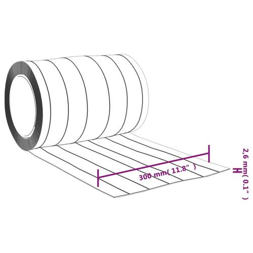 Bændelgardin 300 mm x 2,6 mm 25 m PVC transparent