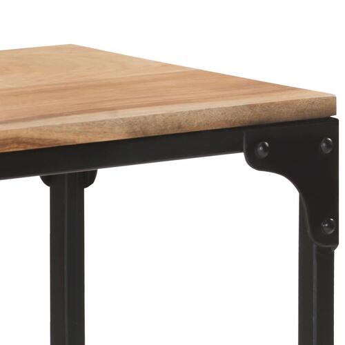 Konsolbord 110x30x75 cm massivt akacietræ