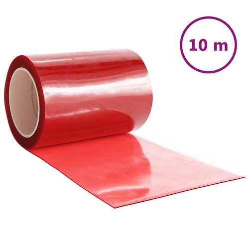 Bændelgardin 200 mm x 2,6 mm 10 m PVC rød