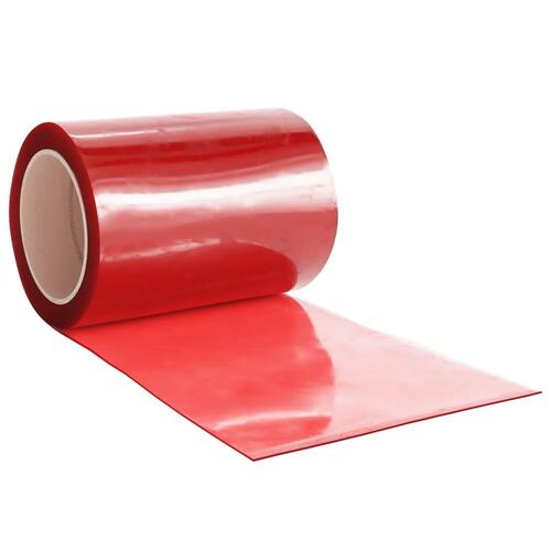 Bændelgardin 200 mm x 2,6 mm 10 m PVC rød