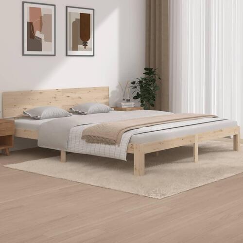 Sengeramme 180x200 cm massivt fyrretræ