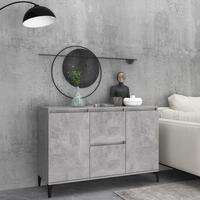 Skænk 104x35x70 cm konstrueret træ betongrå