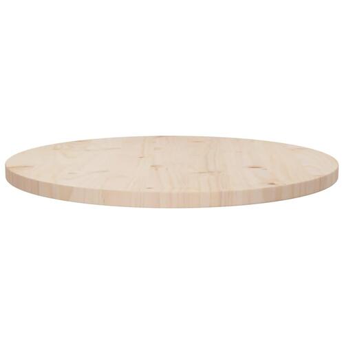 Bordplade Ø60x2,5 cm massivt fyrretræ