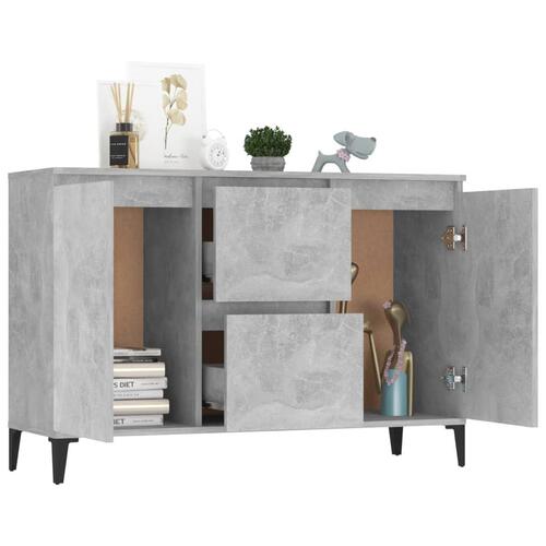 Skænk 104x35x70 cm konstrueret træ betongrå