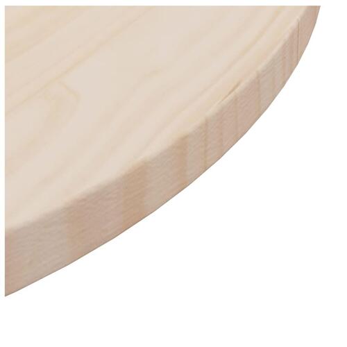 Bordplade Ø60x2,5 cm massivt fyrretræ
