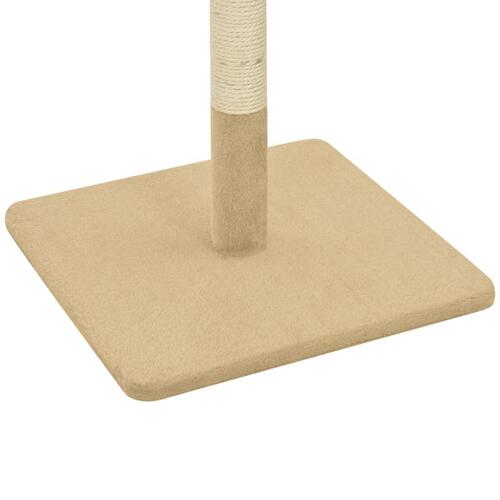 Kradsetræ til katte 40 x 40 x 80 cm sisal beige