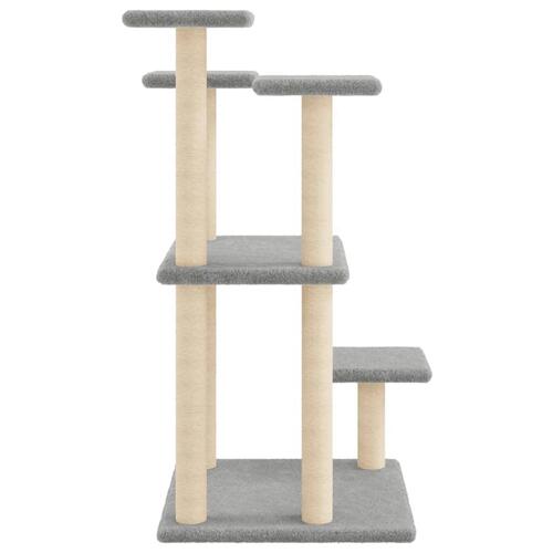 Kradsetræ med platforme 98,5 cm lysegrå