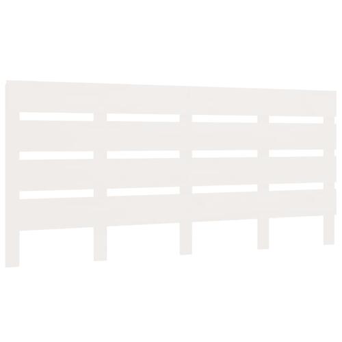 Sengeramme 135x190 cm dobbelt massivt fyrretræ hvid