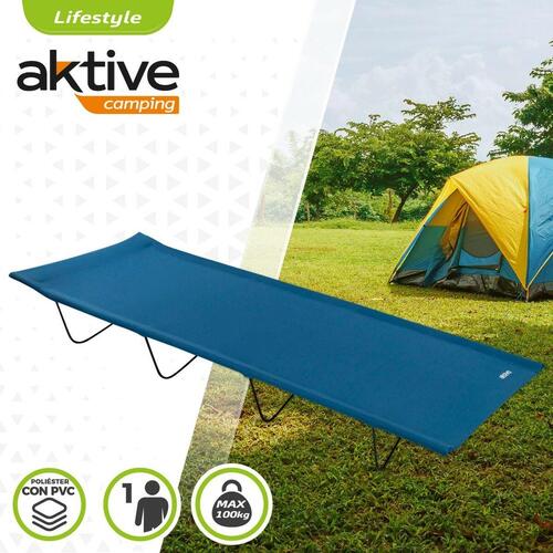 Ležalnik Aktive Blå Foldbar 180 x 18 x 60 cm (6 enheder)