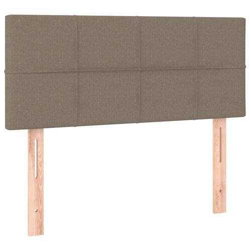 Sengegavl 80x5x78/88 cm stof gråbrun