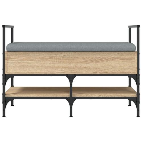 Skobænk 85,5x42x57,5 cm konstrueret træ sonoma-eg