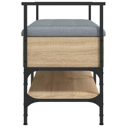 Skobænk 85,5x42x57,5 cm konstrueret træ sonoma-eg