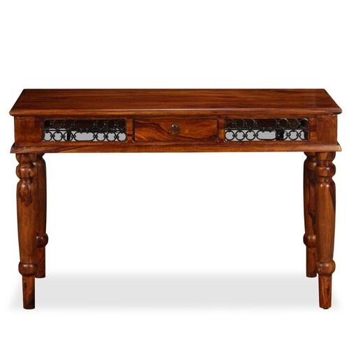 Skrivebord massivt sheeshamtræ 120 x 50 x 76 cm