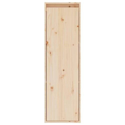 Vægskabe 2 stk. 30x30x100 cm massivt fyrretræ