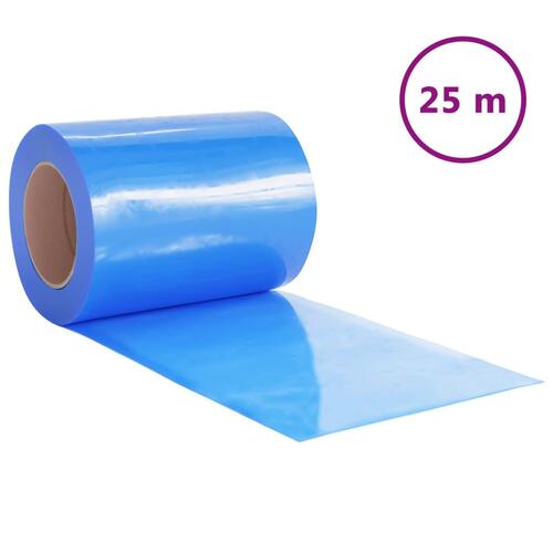 Bændelgardin 300 mm x 2,6 mm 25 m PVC blå