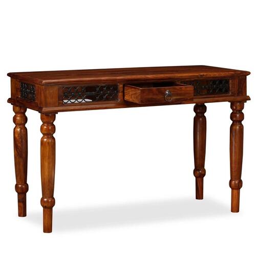 Skrivebord massivt sheeshamtræ 120 x 50 x 76 cm