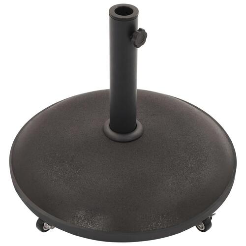 Parasolfod beton 25 kg rund sort