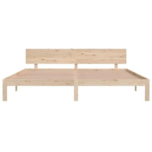 Sengeramme 200x200 cm massivt fyrretræ