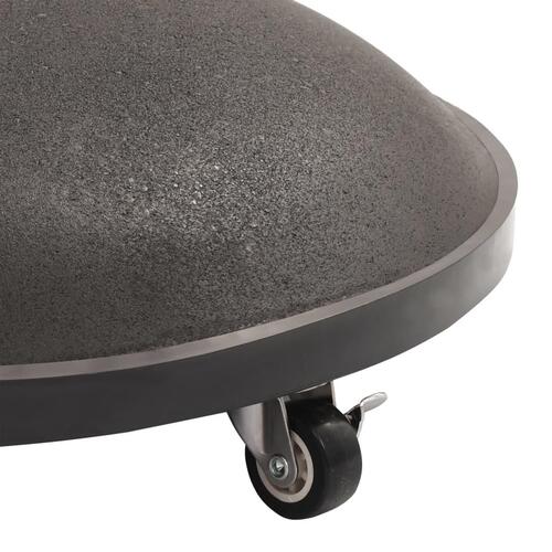 Parasolfod beton 25 kg rund sort