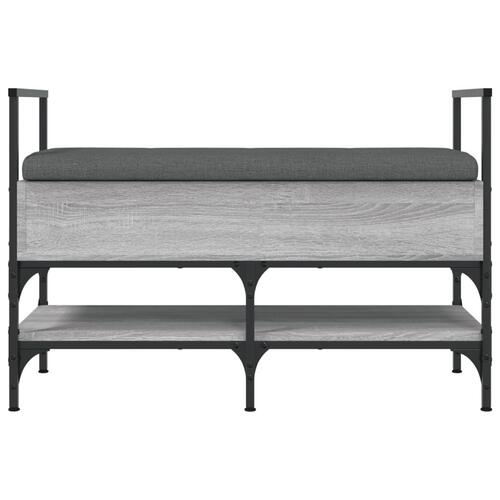 Skobænk 85,5x42x57,5 cm konstrueret træ grå sonoma-eg