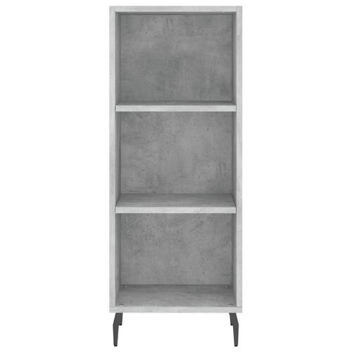 Skab 34,5x34x180 cm konstrueret træ betongrå