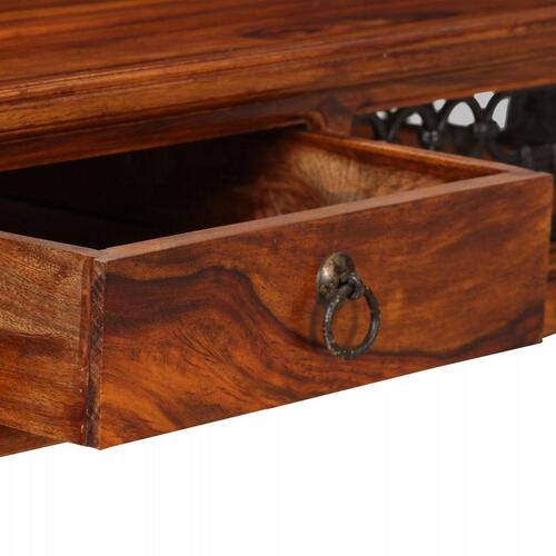 Skrivebord massivt sheeshamtræ 120 x 50 x 76 cm