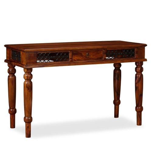 Skrivebord massivt sheeshamtræ 120 x 50 x 76 cm