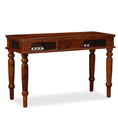 Skrivebord massivt sheeshamtræ 120 x 50 x 76 cm