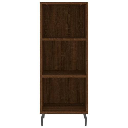 Skab 34,5x34x180 cm konstrueret træ brun egetræsfarve
