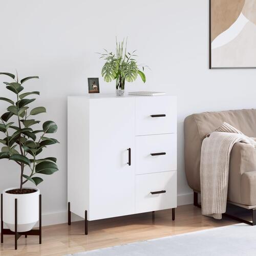 Skænk 69,5x34x90 cm konstrueret træ hvid