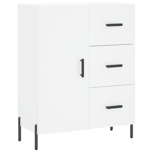 Skænk 69,5x34x90 cm konstrueret træ hvid