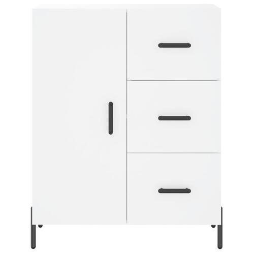 Skænk 69,5x34x90 cm konstrueret træ hvid