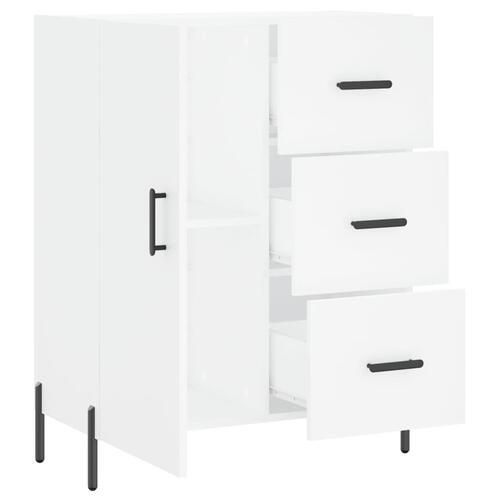 Skænk 69,5x34x90 cm konstrueret træ hvid