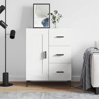Skænk 69,5x34x90 cm konstrueret træ hvid