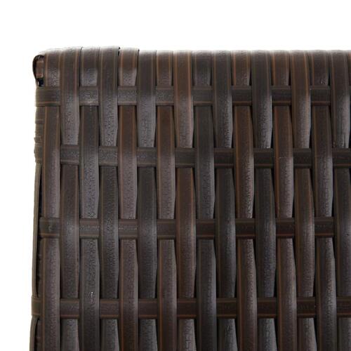 Rumdeler 4 paneler polyrattan brun
