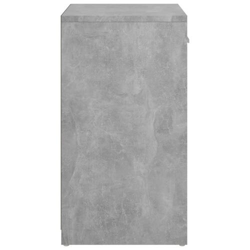 Skobænk 94,5x31x57 cm konstrueret træ betongrå