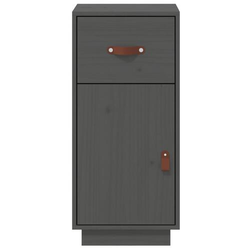 Skænk 34x40x75 cm massivt fyrretræ grå