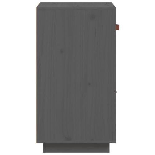 Skænk 34x40x75 cm massivt fyrretræ grå