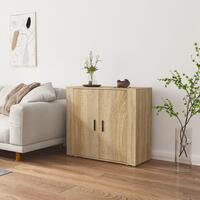 Skænk 80x33x70 cm konstrueret træ sonoma-eg