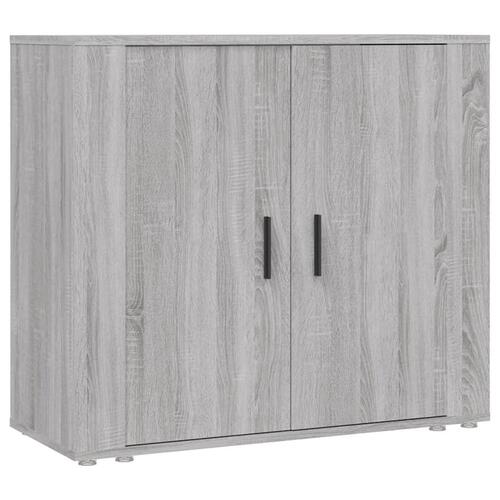 Skænk 80x33x70 cm konstrueret træ grå sonoma-eg