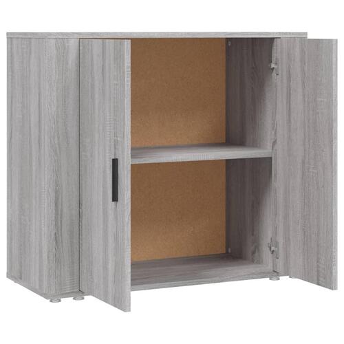 Skænk 80x33x70 cm konstrueret træ grå sonoma-eg